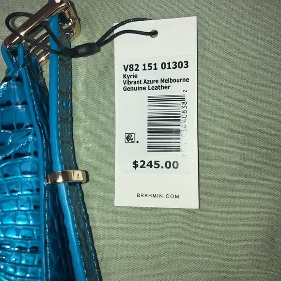 NWT, Brahmin Kyrie Vibrant Azure Melbourne - Picture 3 of 10